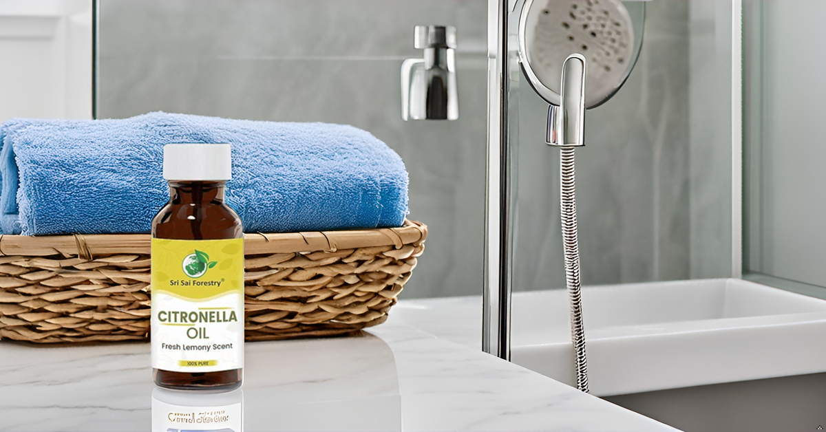 Nilgiri Hills Citronella Oil for Natural Hair Care, Oily Skin Treatment & Aromatherapy SRI SAI FORESTRY