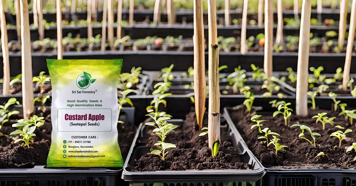 Custard Apple Seeds | Sitaphal Plant Seeds SRI SAI FORESTRY