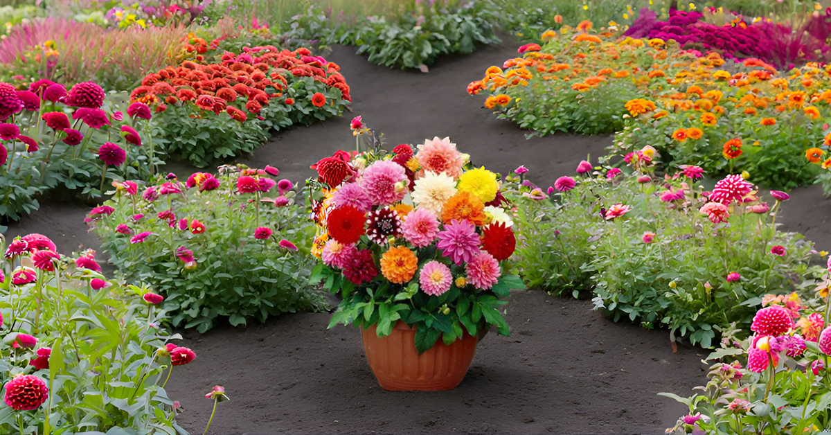 Dahlia Flower Seed – Mixed Color Ornamental Plant Seeds for Garden, Balcony & Terrace SRI SAI FORESTRY