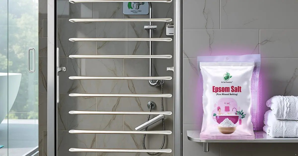 Epsom Bath Salt Crystals, Muscle & Pain Relief for Aches, 100% Pure Magnesium Sulphate Granules SRI SAI FORESTRY