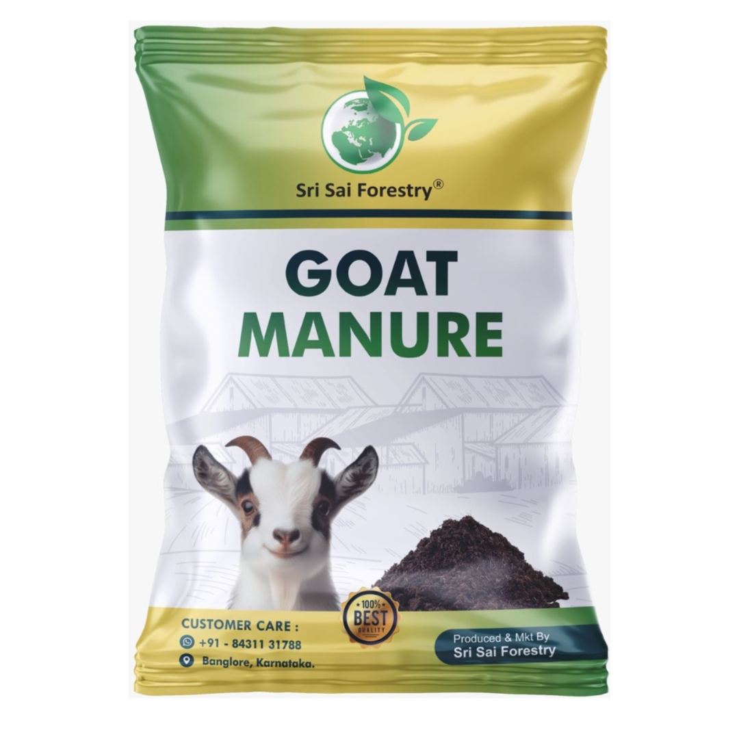 Organic Goat Manure for Gardening, Premium Nutrient Booster, Vibrant Plant Growth SRI SAI FORESTRY