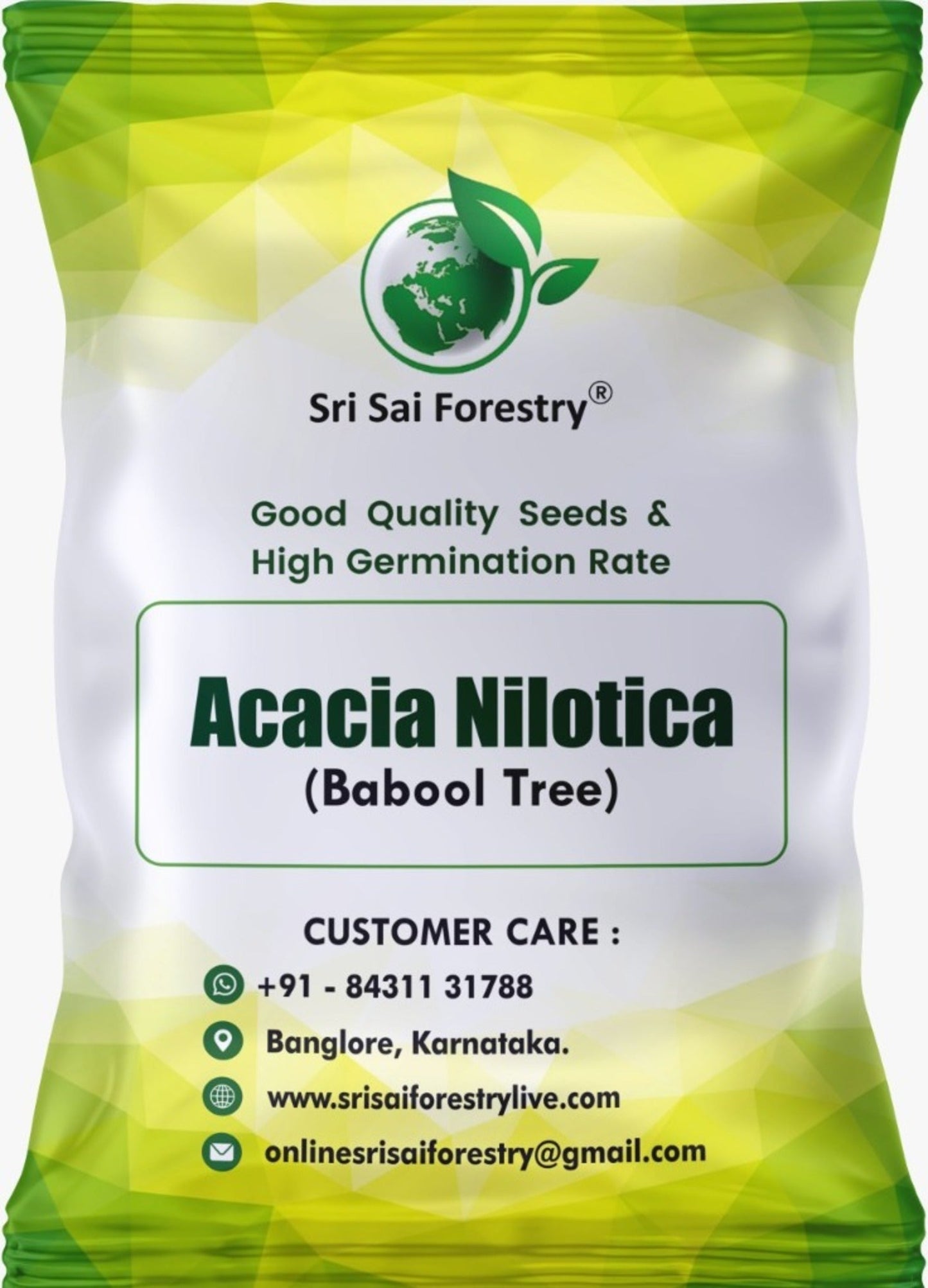 Babul (Acacia Nilotica) Tree Seeds – Fast-Growing, Multi-Purpose Tree for Firewood & Live Fencing SRI SAI FORESTRY