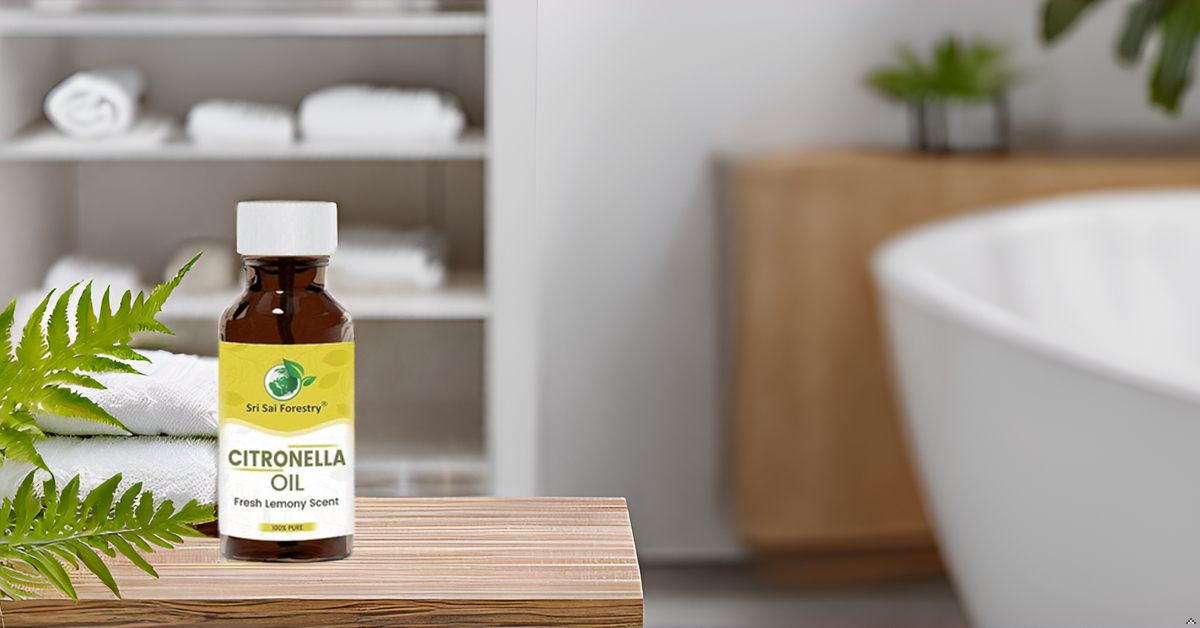 Nilgiri Hills Citronella Oil for Natural Hair Care, Oily Skin Treatment & Aromatherapy SRI SAI FORESTRY