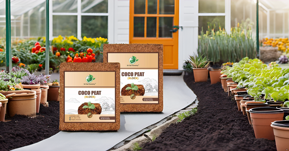 Cocopeat Block – 100% Natural Coconut Coir Fiber SRI SAI FORESTRY