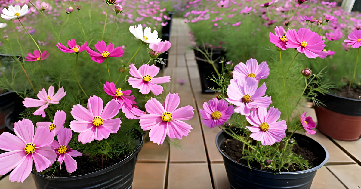 Cosmos Flower Seeds – Multi-Color Ornamental Mix for Apartments & Gardens SRI SAI FORESTRY