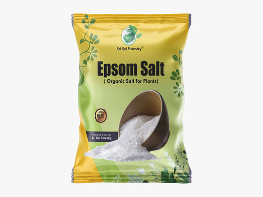 SRI SAI FORESTRY Epsom Salt for Plants, Organic Magnesium Sulfate, Enhances Growth, Flowering, Fruit Production SRI SAI FORESTRY
