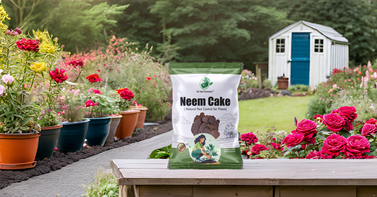 Neem Cake Powder for Plants – Organic Soil Enhancer, Natural Pest Control, Rich in Nitrogen, Phosphorus & Potassium for Healthier Growth – Neem Cake Fertilizer SRI SAI FORESTRY
