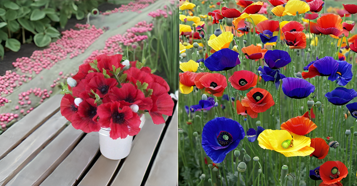 Californian Poppy Mixed Seeds – Vibrant, Colorful Blooms for Home Garden, Balcony & Terrace SRI SAI FORESTRY