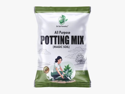 Organic Potting Soil Mix for Plants Home Garden| Ready to use Potting Mix Made with Vermicompost - Cocopeat - NeemCake - Red Soil - River Sand - Bone Meal - Natural Green Manure SRI SAI FORESTRY