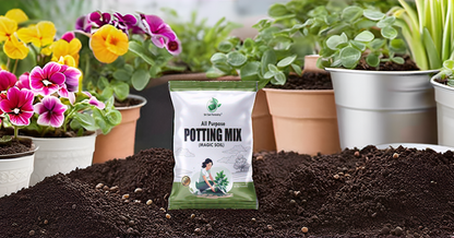 Organic Potting Soil Mix for Plants Home Garden| Ready to use Potting Mix Made with Vermicompost - Cocopeat - NeemCake - Red Soil - River Sand - Bone Meal - Natural Green Manure SRI SAI FORESTRY